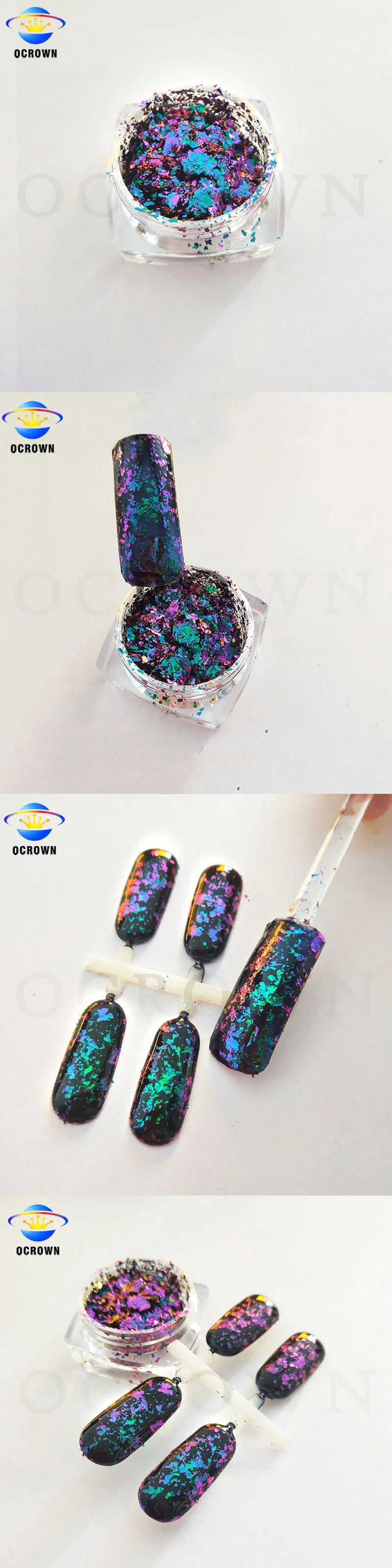 Chameleon Flakes Colors Shifting Chameleon Pearlescent Pigment Eyeshadow Cosmetic Grade Pigment